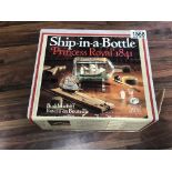 A boxed Ship-in-a Bottle kit of 'Princess Royal' 1841 - NO RESERVE