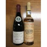 A 1993 vintage Louis Latour, Corton Grand Cru & A Glenmorange single malt 70cl Whisky.
