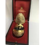 A Stuart Devlin silver gilt limited edition egg ,