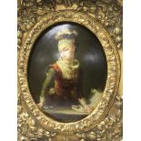 A Reproduction gilt framed oil on board. 40 x 46cm.