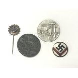 German WW2 style Labour lapel & pin badges
