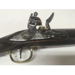 A flintlock musket Rifle a French 1777 cavalry Musketoon. Possible a retrospective copy. With