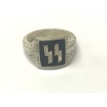 German WW2 style SS Mans finger ring , GVF