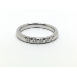 An 18ct white gold and solitaire diamond ring, approx 0.25ct, ring size approx O