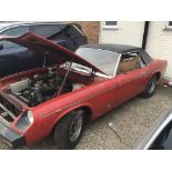 A Jensen Healey two seater convertible Registration OLW 436P. First registration in 1975. A fantasti