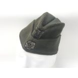 German SS WW2 style Waffen SS other ranks side cap , service wear , VF