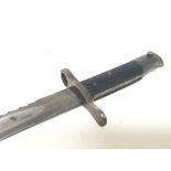 A I World War Saw edge bayonet possibly Swiss no scabbard.