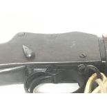 An Enfield 1887 Mark IV Henry Martini action Rifle the stock with various marks RP 5 1908 walnut