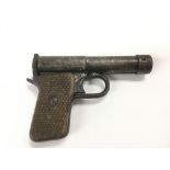 A rare 1920s Venus Waffenfabrik Tell II .177 calibre break action air pistol.