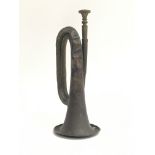 WW2 Hitler Youth Bugle. HJ Diamond logo on the cone