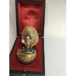 A Stuart Devlin silver gilt limited edition egg ,