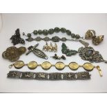 Another collection of antique and vintage costume jewellery.