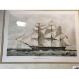 A collection of prints and pictures including watercolours of sailing races of Burnham on Crouch.