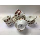 A 6 setting Ridgeway potteries Queen Anne Pattern tea set - NO RESERVE