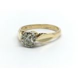 An 18ct yellow gold and diamond solitaire ring, approx 0.33ct, ring size approx G/H