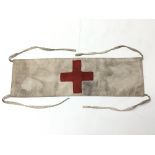 Imperial German WW1 style Red Cross mans armband , issue stamped 1916. service wear.
