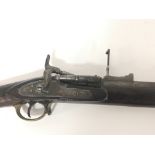 An Original 19th century Snider Rifle possible a P-1864 with brass fittings with a breech loading.