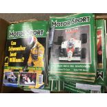 A box of vintage motorsport magazines, circa 1980s/90s.