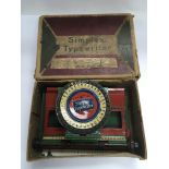 A boxed vintage miniature Simplex typewriter - NO RESERVE
