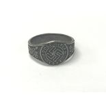 German WW2 style Adolf Hitler ring , VF