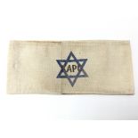German Holocaust interest WW2 style armband , service wear VF