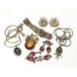 A collection of six pieces of Sarah Coventry jewellery consisting of necklaces, bracelets,