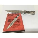 A rare Bowie Knife The California Knife IXL maker George Wostenholm & Son Washington works and in