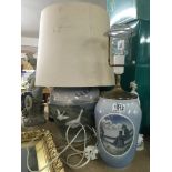 2 large Royal Copenhagen porcelain lamp bases.