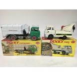 Dinky toys, #978 Refuse wagon and #434 Bedford TK crash truck, boxed