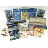 A collection of boxed aircraft including ERTL, , Tootsietoy, Lone star etc