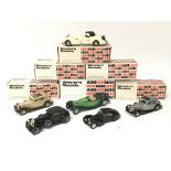 Western models, boxed Diecast vehicles including Bentley saloon, Bentley saloon with open roof,