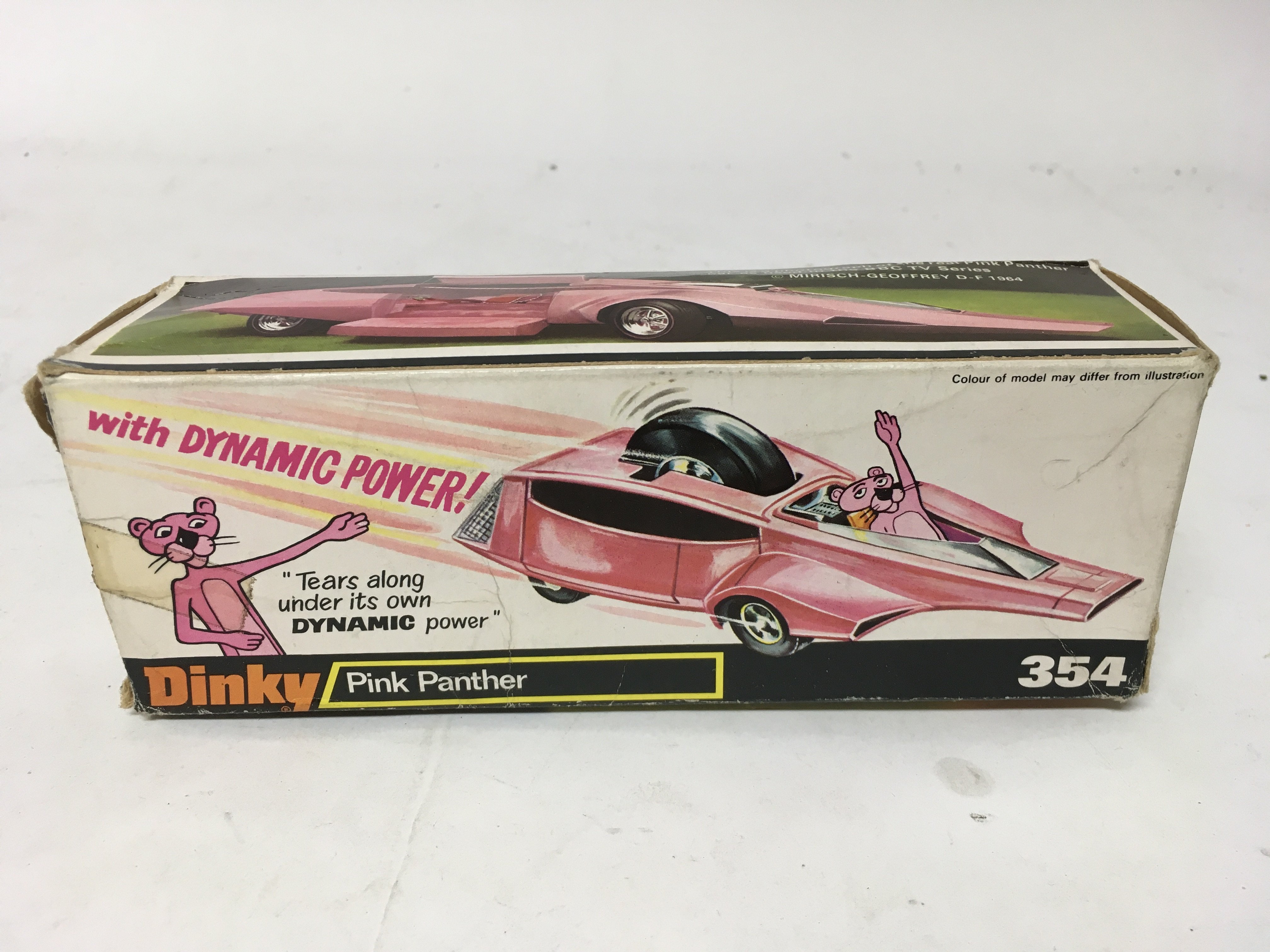 Dinky toys, #354 Pink panther car, boxed, MIB