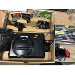 Sega mega drive, 16 bit console , controller and games