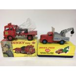 Dinky toys, #425 Bedford TK coal lorry and #430 Breakdown lorry, boxed