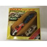 Dinky toys, #246 International GT gift set, includes De Tomaso- Mangusta 5000, Ford GT and a Ferrari