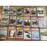 A collection of Top Trumps cards