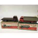Dinky Supertoys, #511 Guy 4 ton lorry and #512 Guy flat truck , boxed