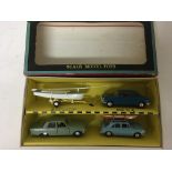 Triang Spot on , #702 four model gift set includes Austin 1800, Morris 1100, Ford Zephyr 6 and a