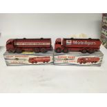 Dinky Supertoys, #941 Foden 14 ton tanker and #943 Leyland Octopus tanker ESSO, boxed