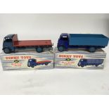 Dinky toys, #512 Guy flat truck and #911 Guy 4 ton lorry, boxed