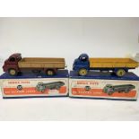 Dinky toys, #522 Big Bedford lorries x2, boxed
