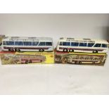 Dinky Supertoys, #952 Vega Major luxury coach x2, boxed