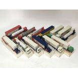 A collection of boxed Diecast articulated lorries and tankers etc, produced by Winross models