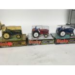 Dinky toys, #308 Leyland 384 tractor x3, boxed
