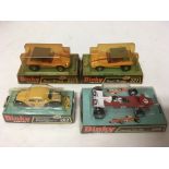 Dinky toys, #227 Beach buggy x2, #262 Schweitzer postwagen PTT, Ferrari 312/B2