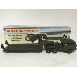 Dinky Supertoys, French Dinky, #890 Military articulated Tank carrier, low loader, boxed