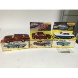 Dinky toys, #173 Pontiac Parisienne, #176 NSU Ro80 and #157 BMW 2000 Tilux, boxed