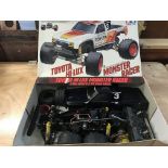 Tamiya, Toyota Hilux monster racer,1:10 scale R/C off road racer