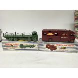 Dinky toys, #905 Foden flat truck with chains and #981 Horsebox, boxed