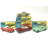 Corgi toys, #319 Lotus Elan coupe, #320 Ford Mustang fastback 2+2, #246 Chrysler Imperial and